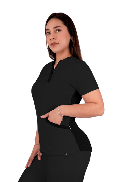 Conjunto Quirurgico Antifluidos corte Recto - Negro 6242-01