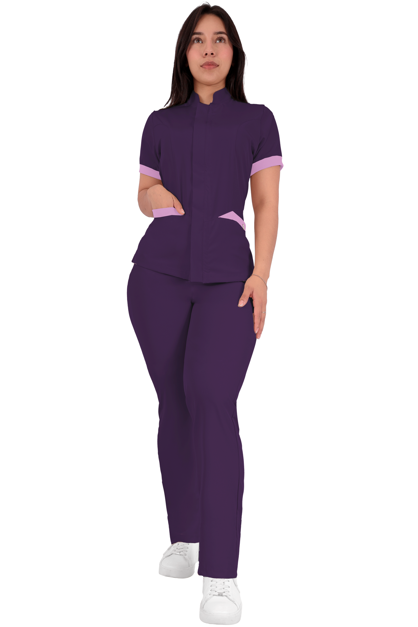 Conjunto Quirurgico Antifluidos corte Recto - Morado