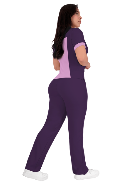 Conjunto Quirurgico Antifluidos corte Recto - Morado