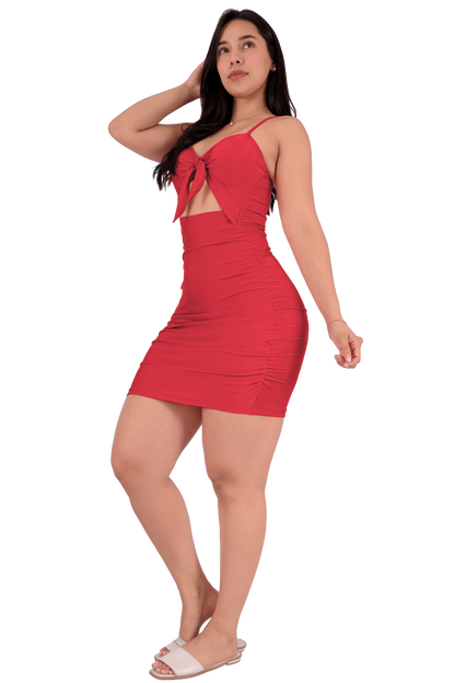Vestido Color Rojo 6181-02