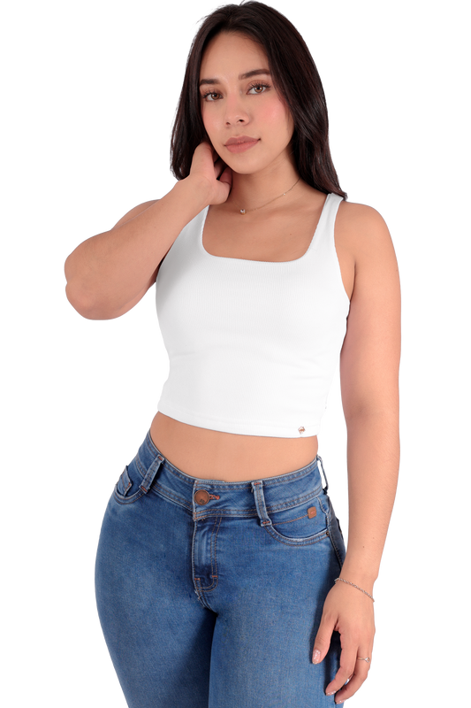 Top color blanco 6339-03