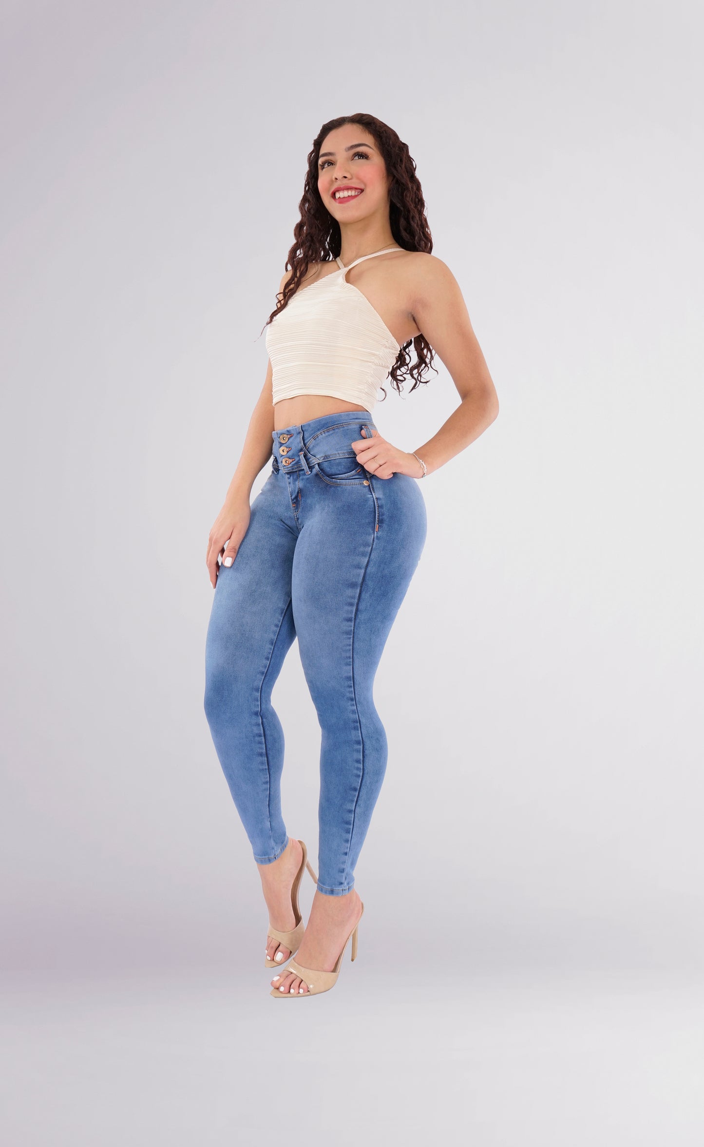 LipoJeans de Talle Alto con Efecto Levanta Cola 3763