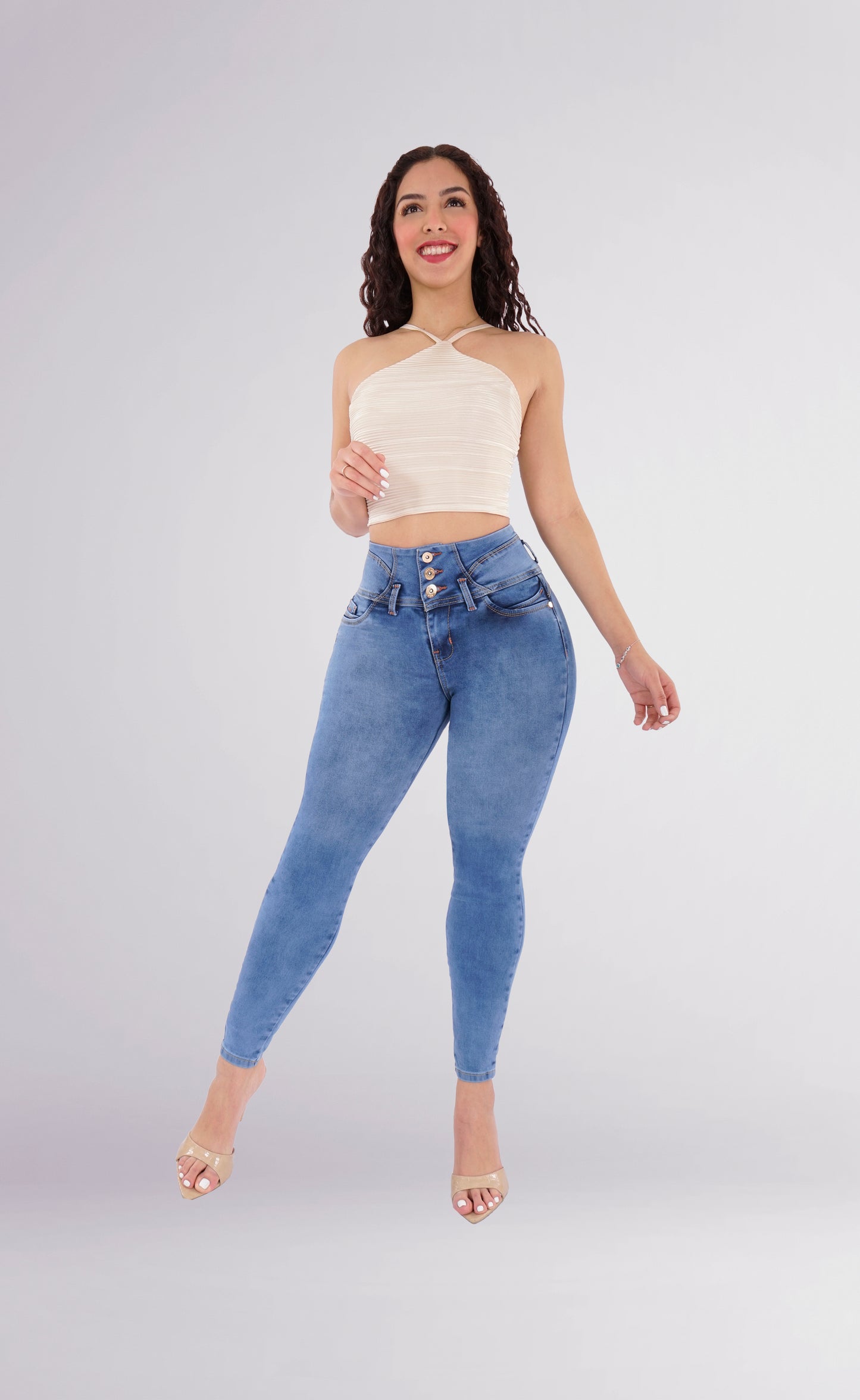 LipoJeans de Talle Alto con Efecto Levanta Cola 3763