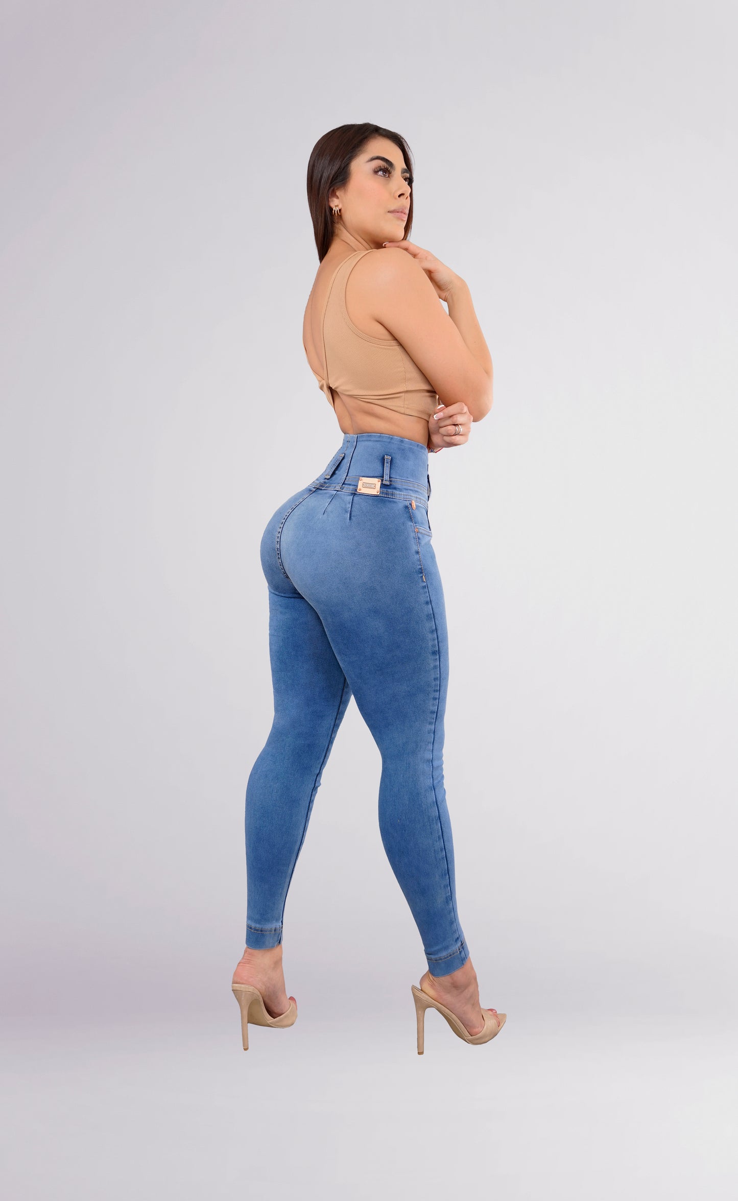 LipoJeans de Talle Alto con Efecto Levanta Cola 3693