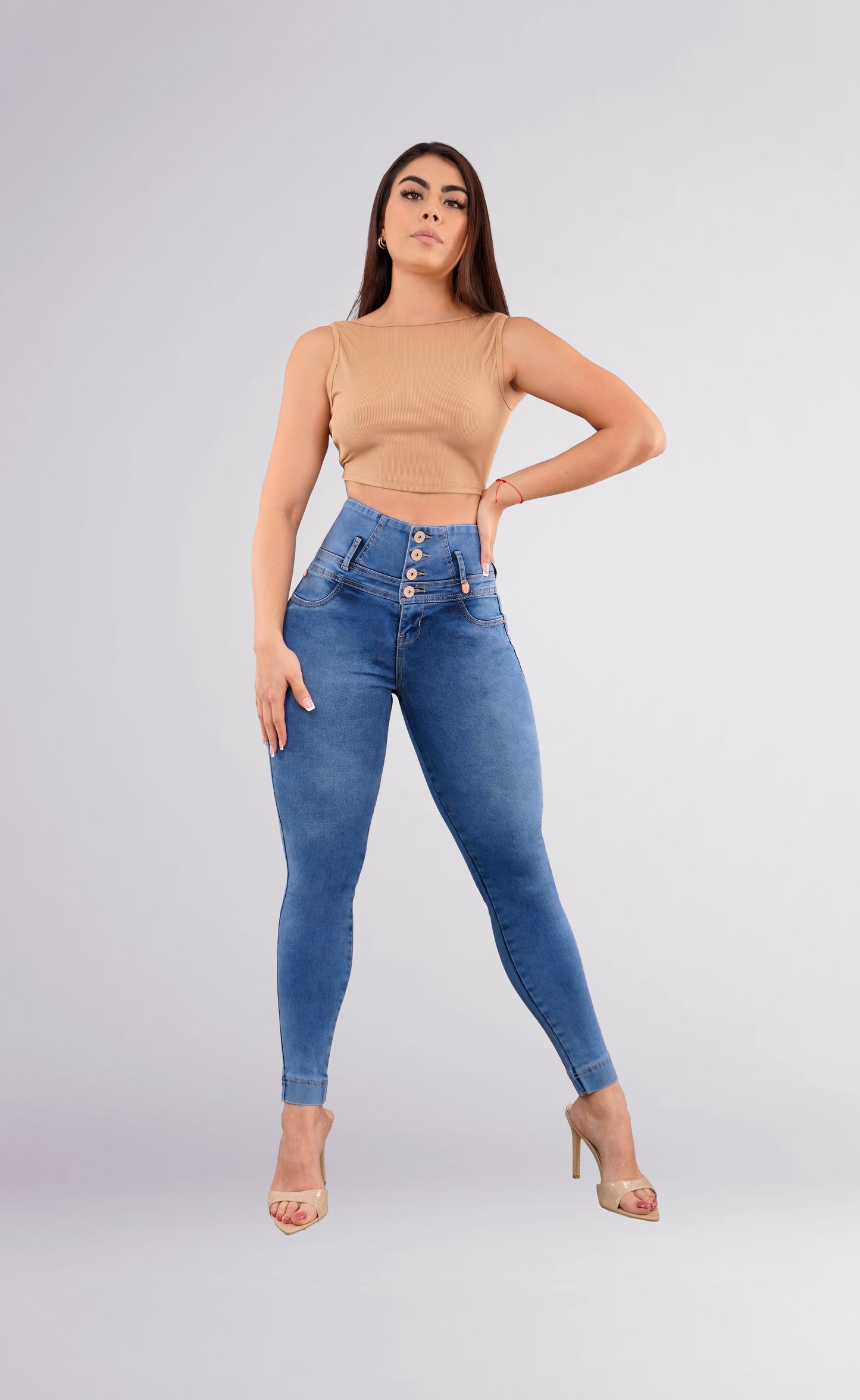 LipoJeans de Talle Alto con Efecto Levanta Cola 3693