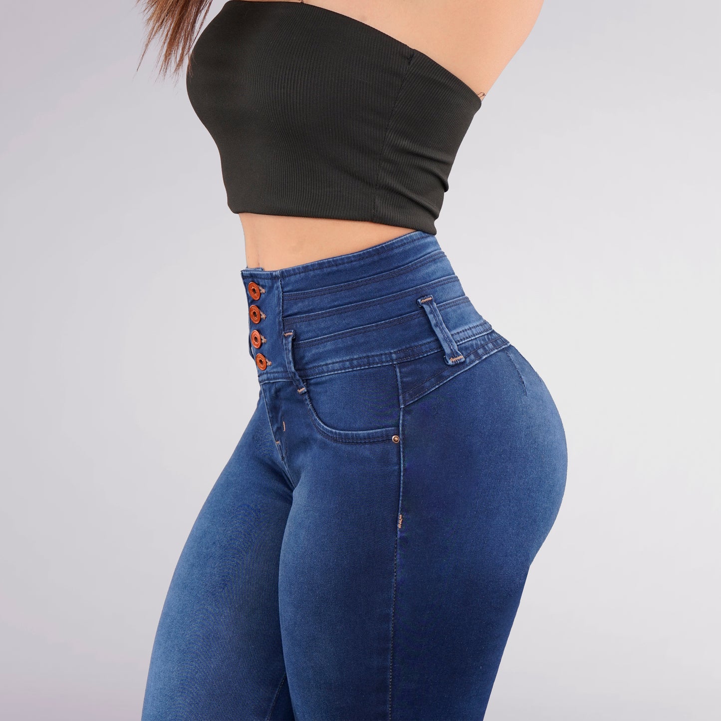 LipoJeans de Talle Alto con Efecto Levanta Cola 3680