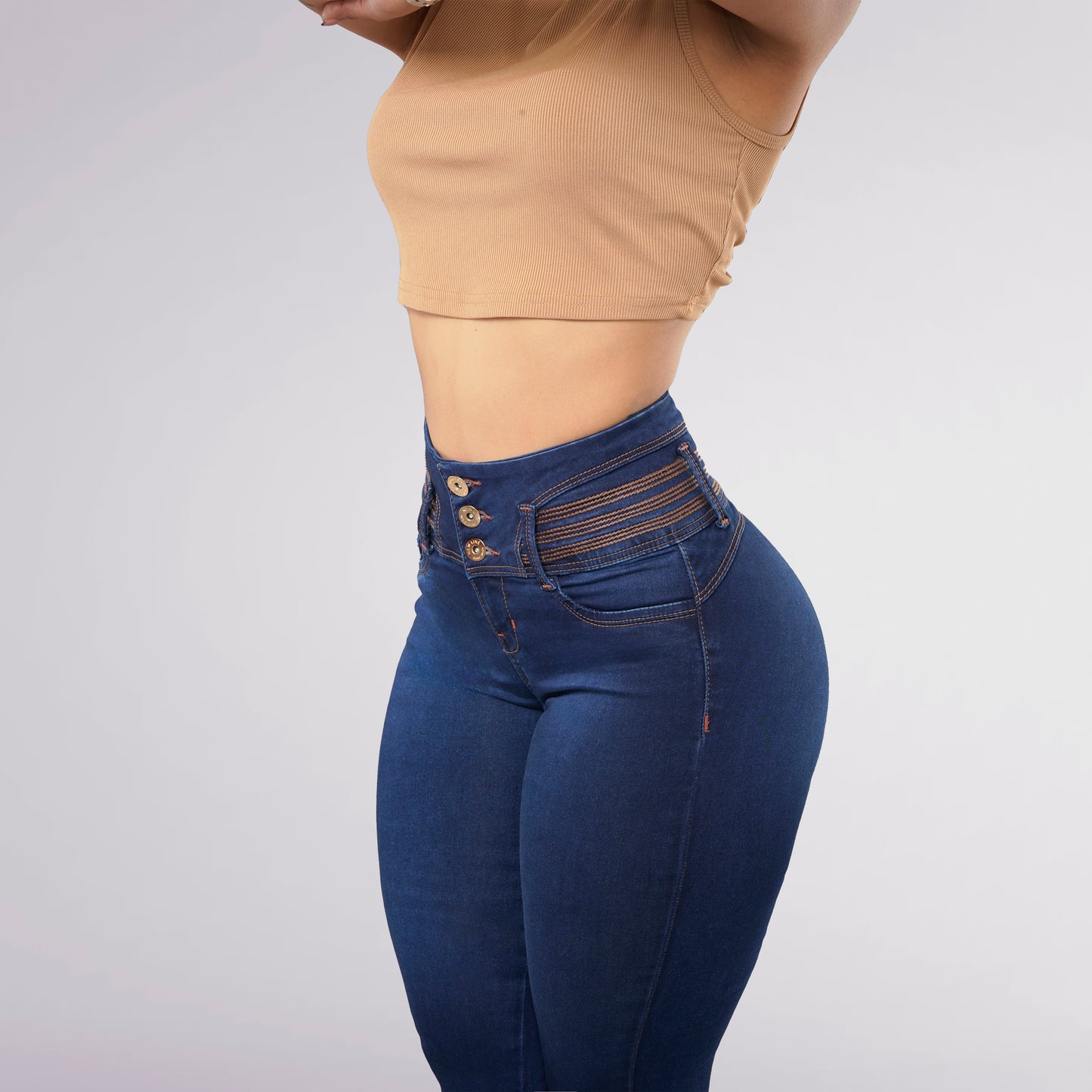 LipoJeans de Talle Alto con Efecto Levanta Cola 3789