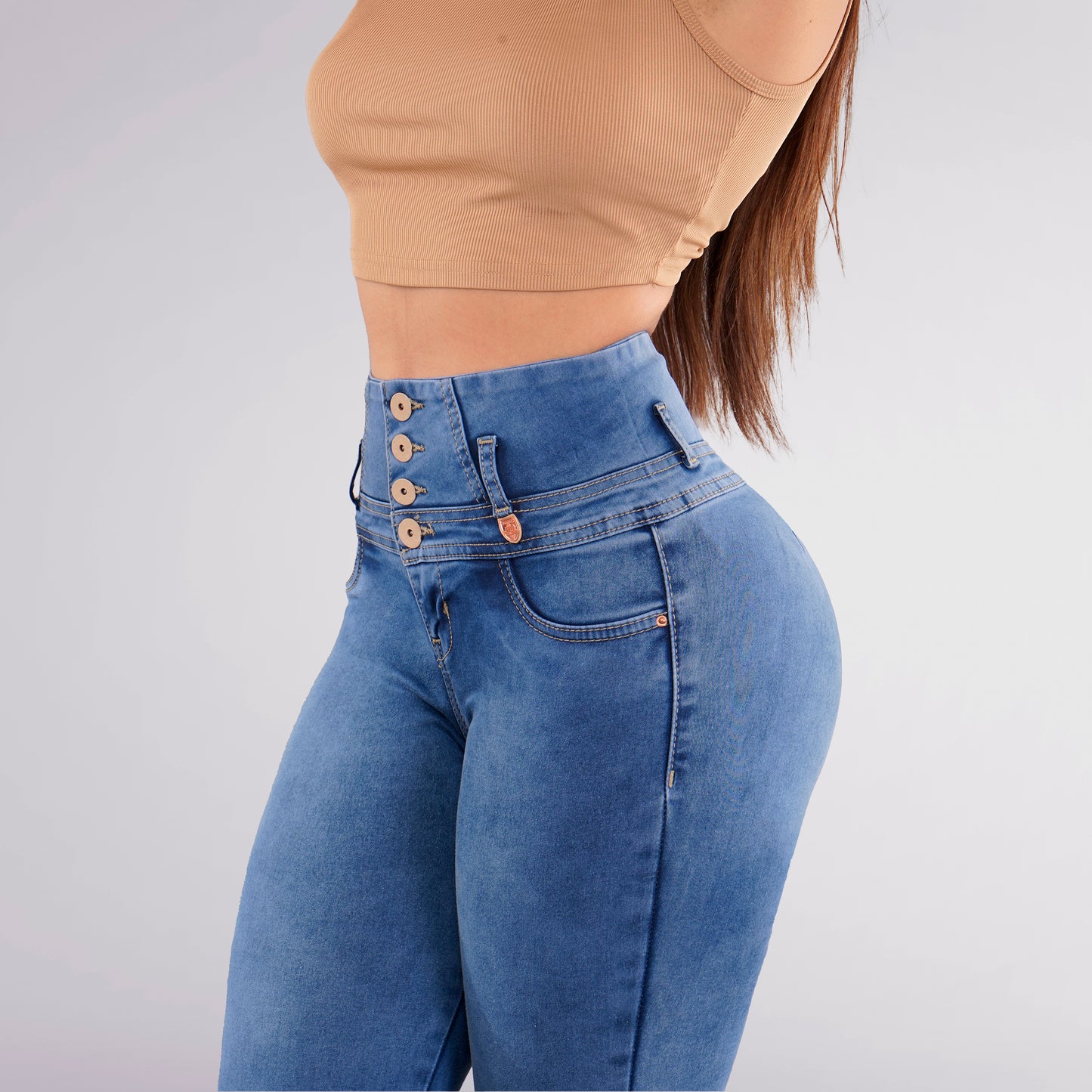 LipoJeans de Talle Alto con Efecto Levanta Cola 3693