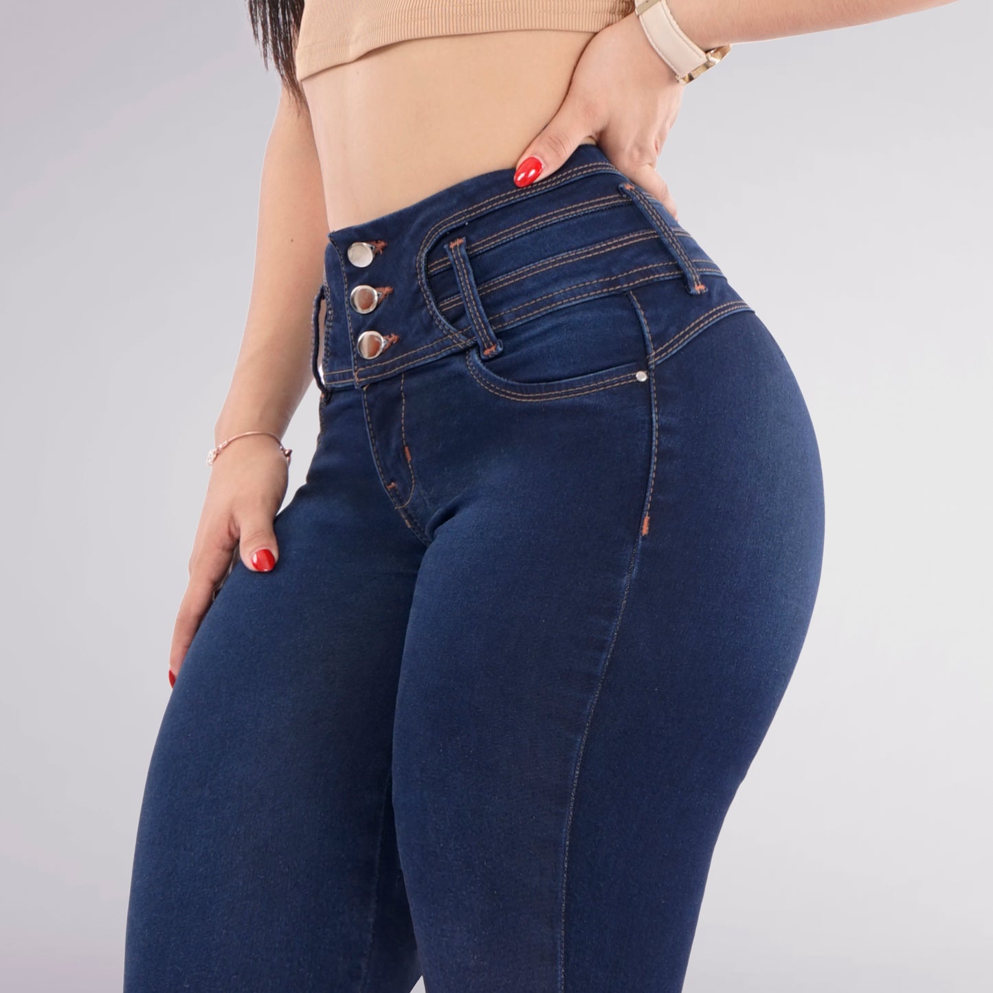 LipoJeans de Talle Alto con Efecto Levanta Cola 3790