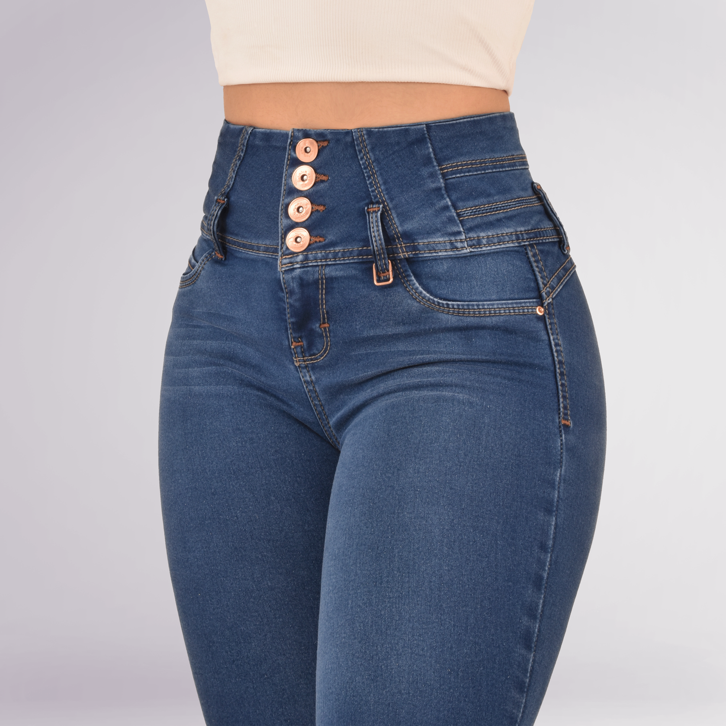 LipoJeans de Talle Alto con Efecto Levanta Cola 3672