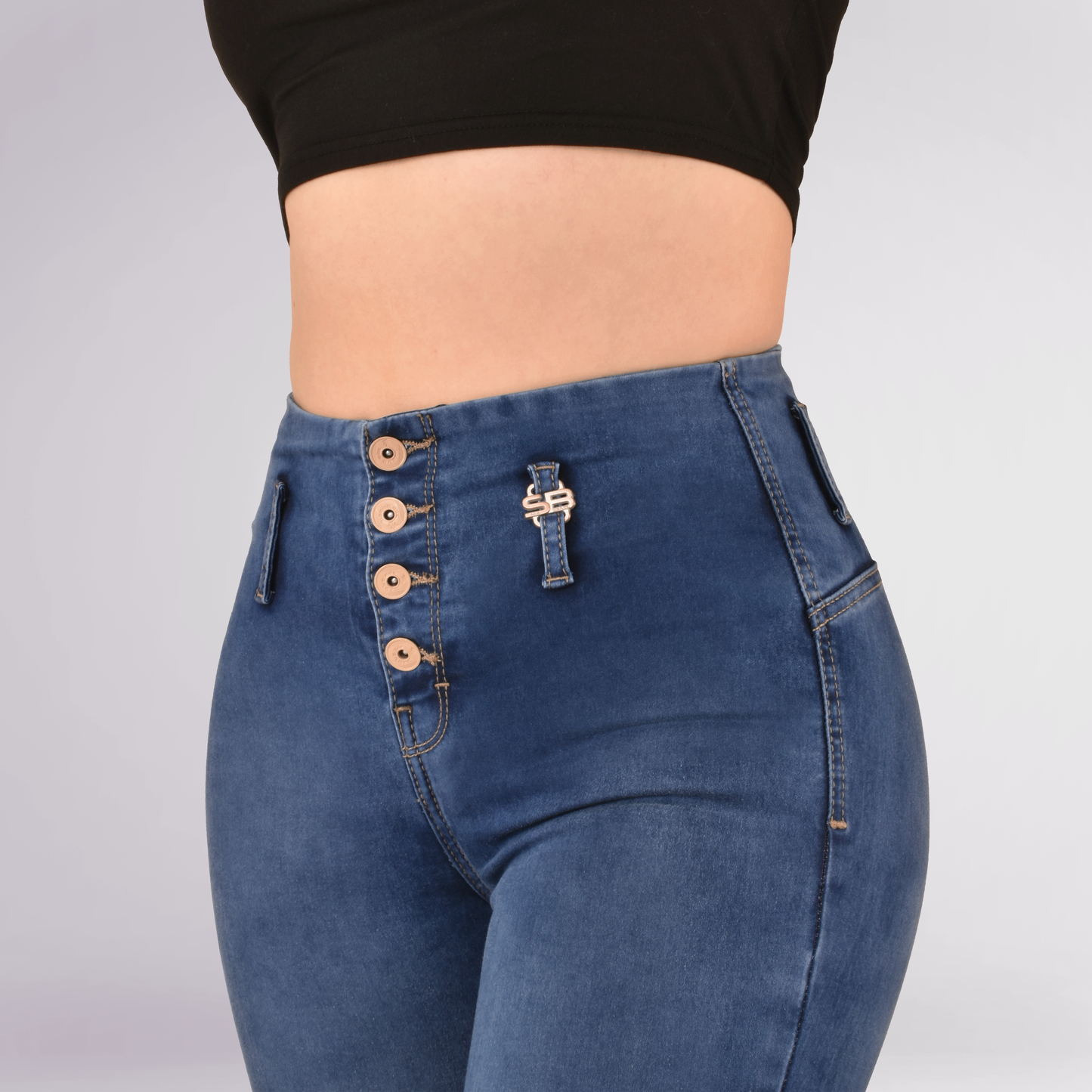 LipoJeans de Talle Alto con Efecto Levanta Cola 3673