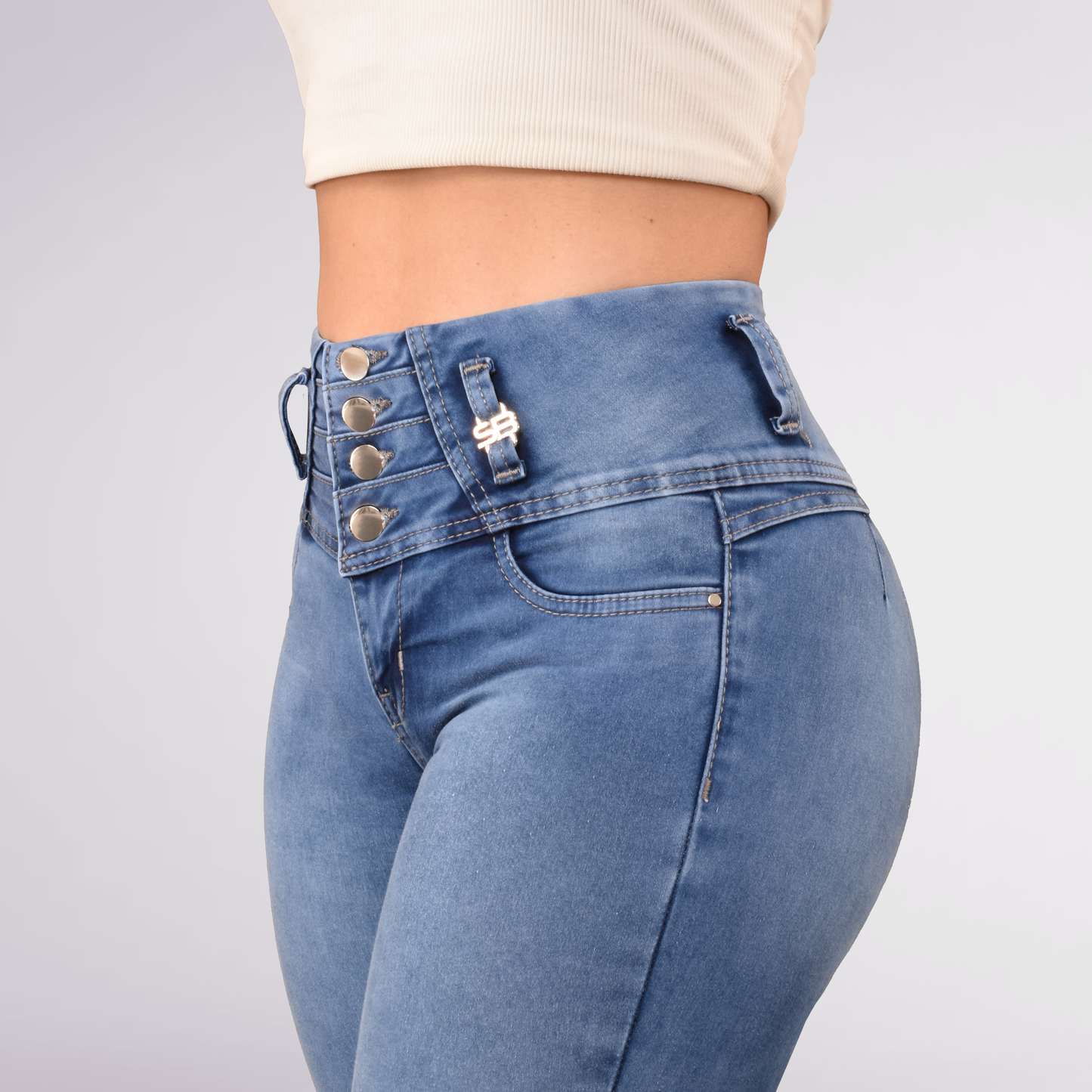 LipoJeans de Talle Alto con Efecto Levanta Cola 3750