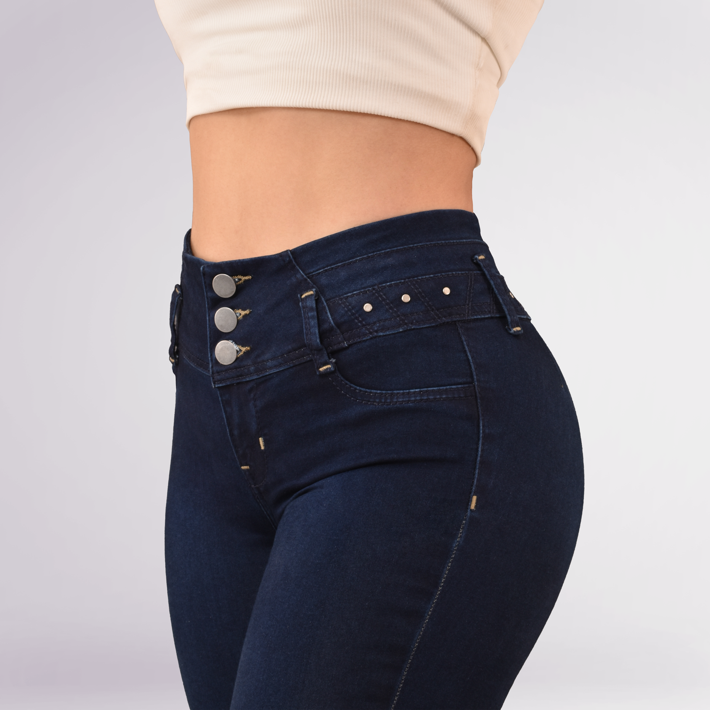 LipoJeans de Talle Alto con Efecto Levanta Cola 3703