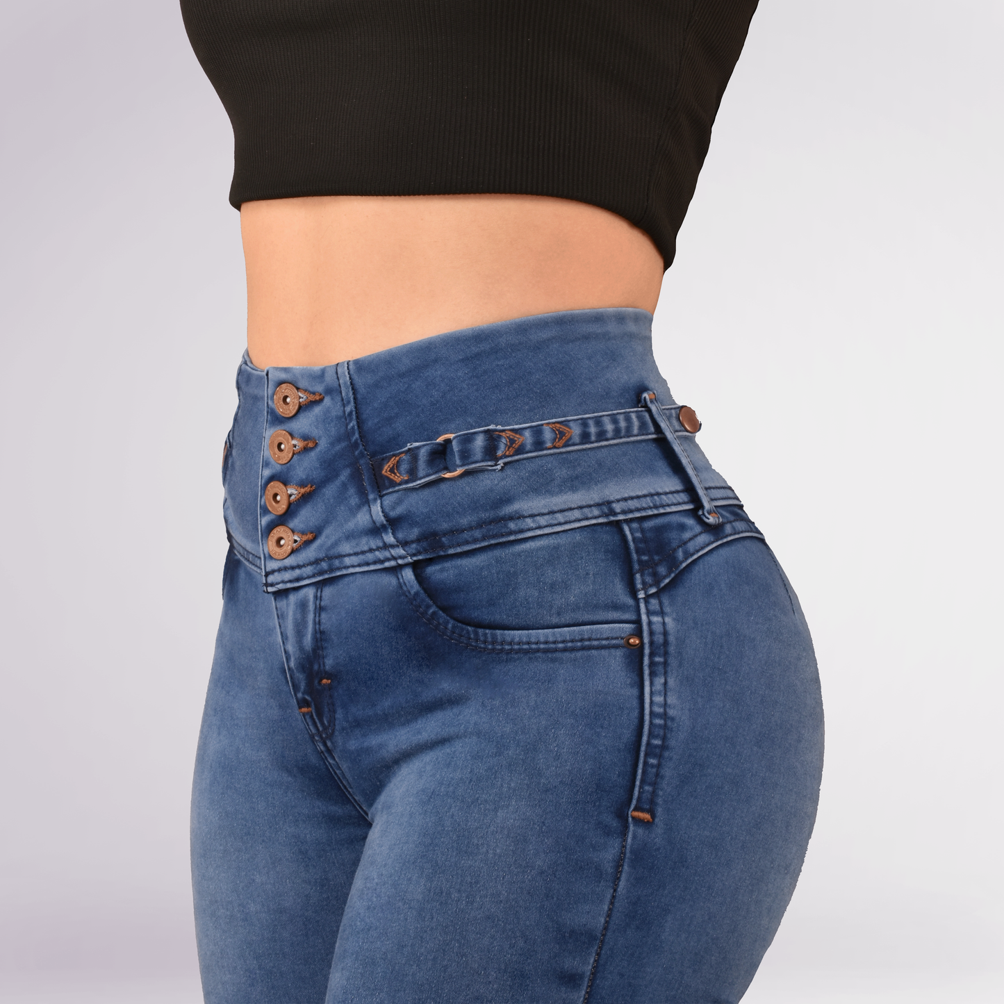 LipoJeans de Talle Alto con Efecto Levanta Cola 3668