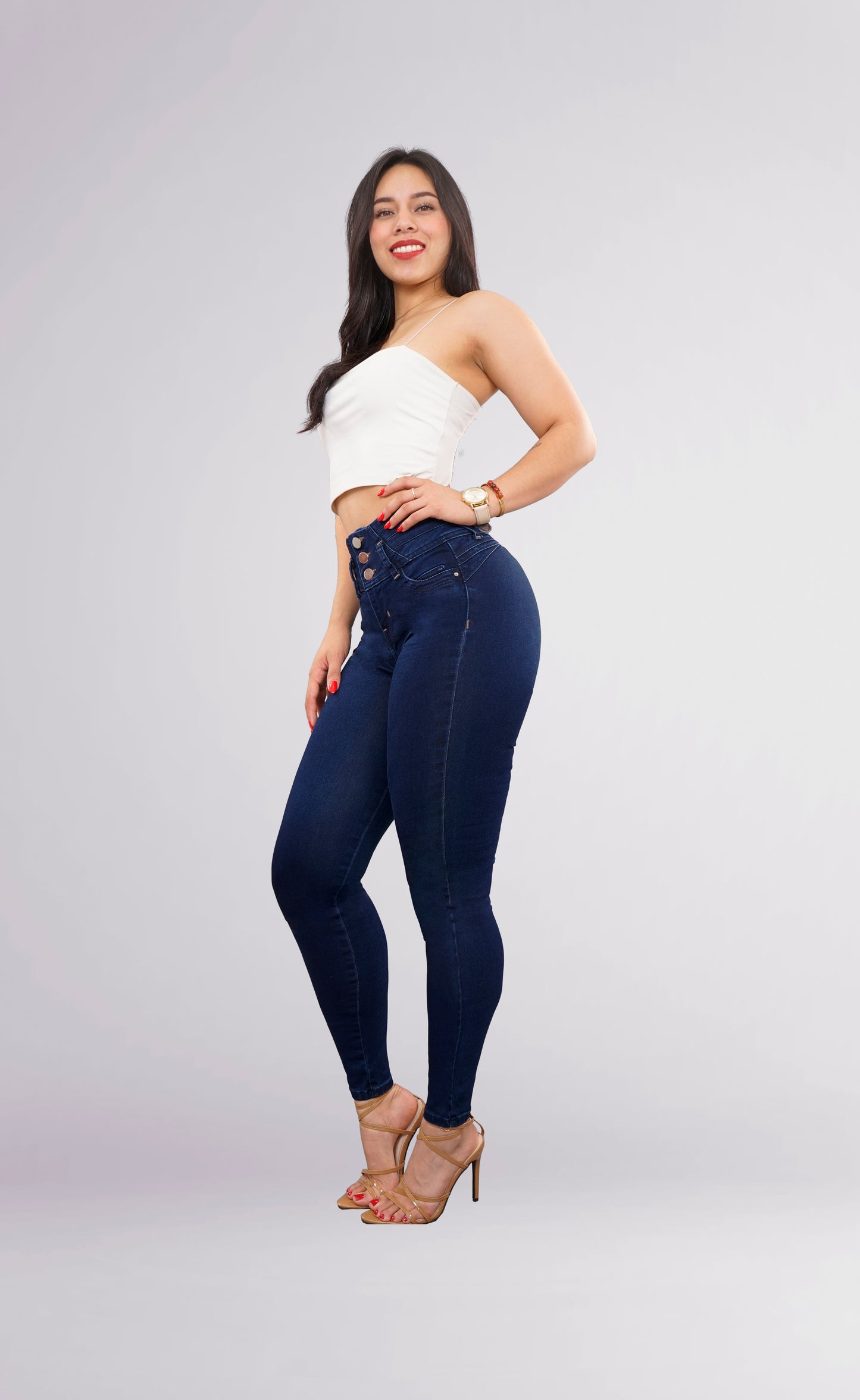 LipoJeans de Talle Alto con Efecto Levanta Cola 3766