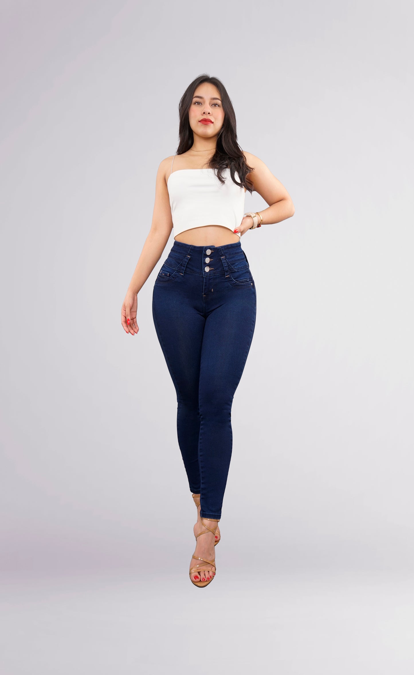 LipoJeans de Talle Alto con Efecto Levanta Cola 3766