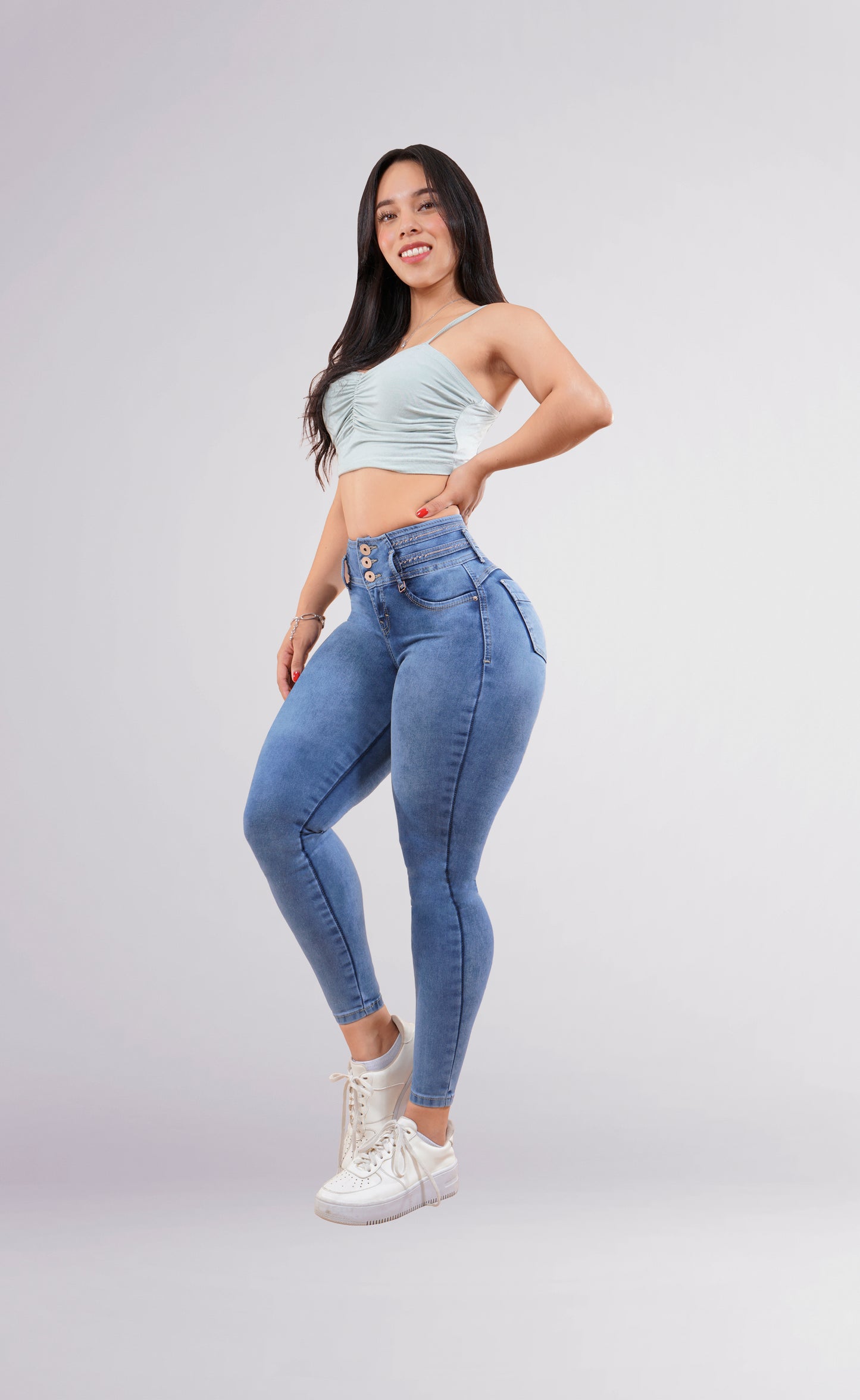 LipoJeans de Talle Alto con Efecto Levanta Cola 3666