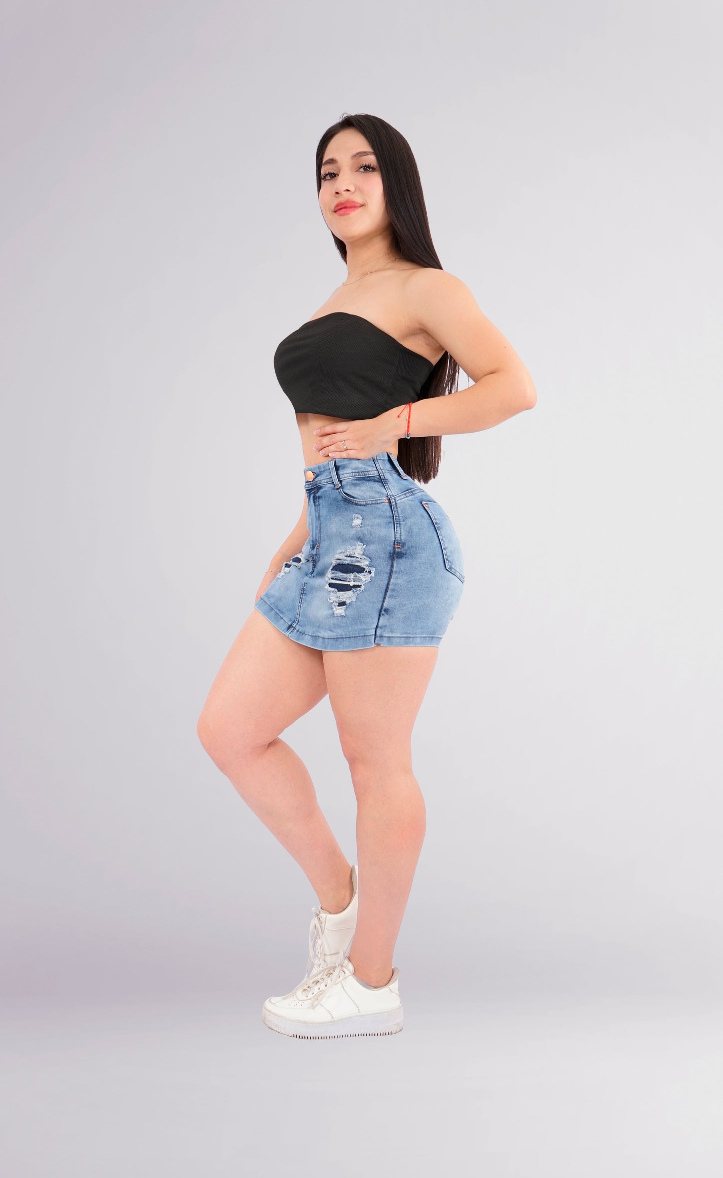 Short Falda Dama Casual Mujer Levanta Pompas Alta Elasticidad 3880