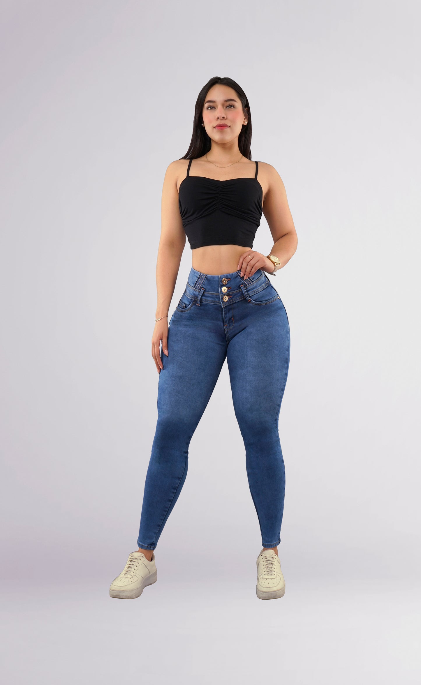 LipoJeans de Talle Alto con Efecto Levanta Cola 3747