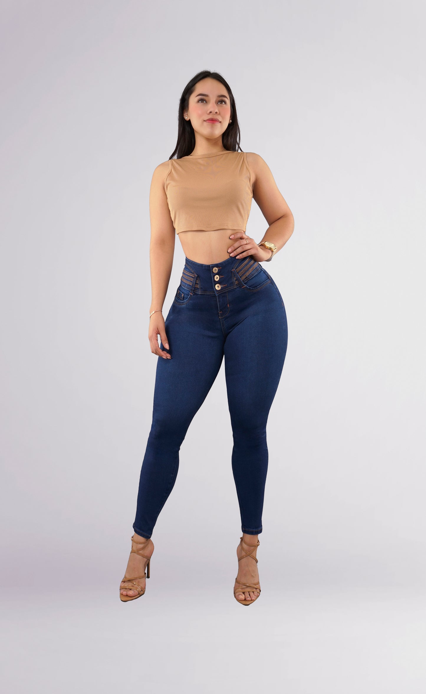 LipoJeans de Talle Alto con Efecto Levanta Cola 3789