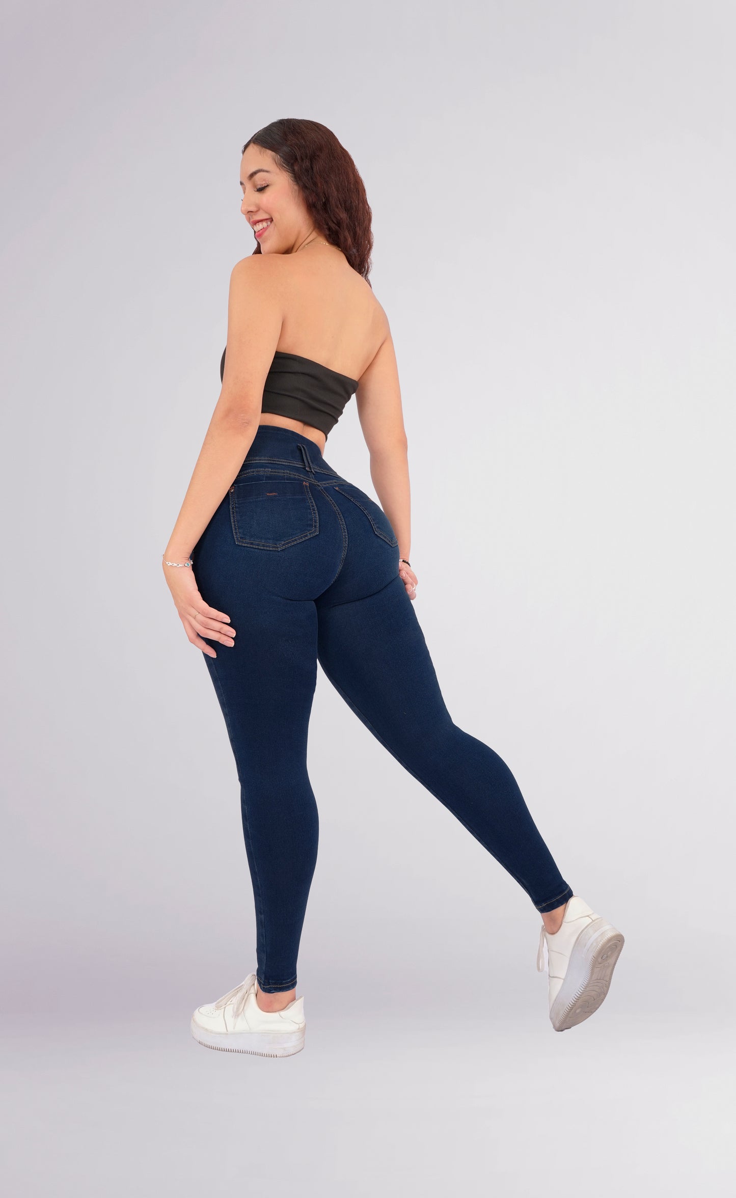 Faja Jeans Dama Pantalones Mujer Colombiano Levanta Pompa 3768/03