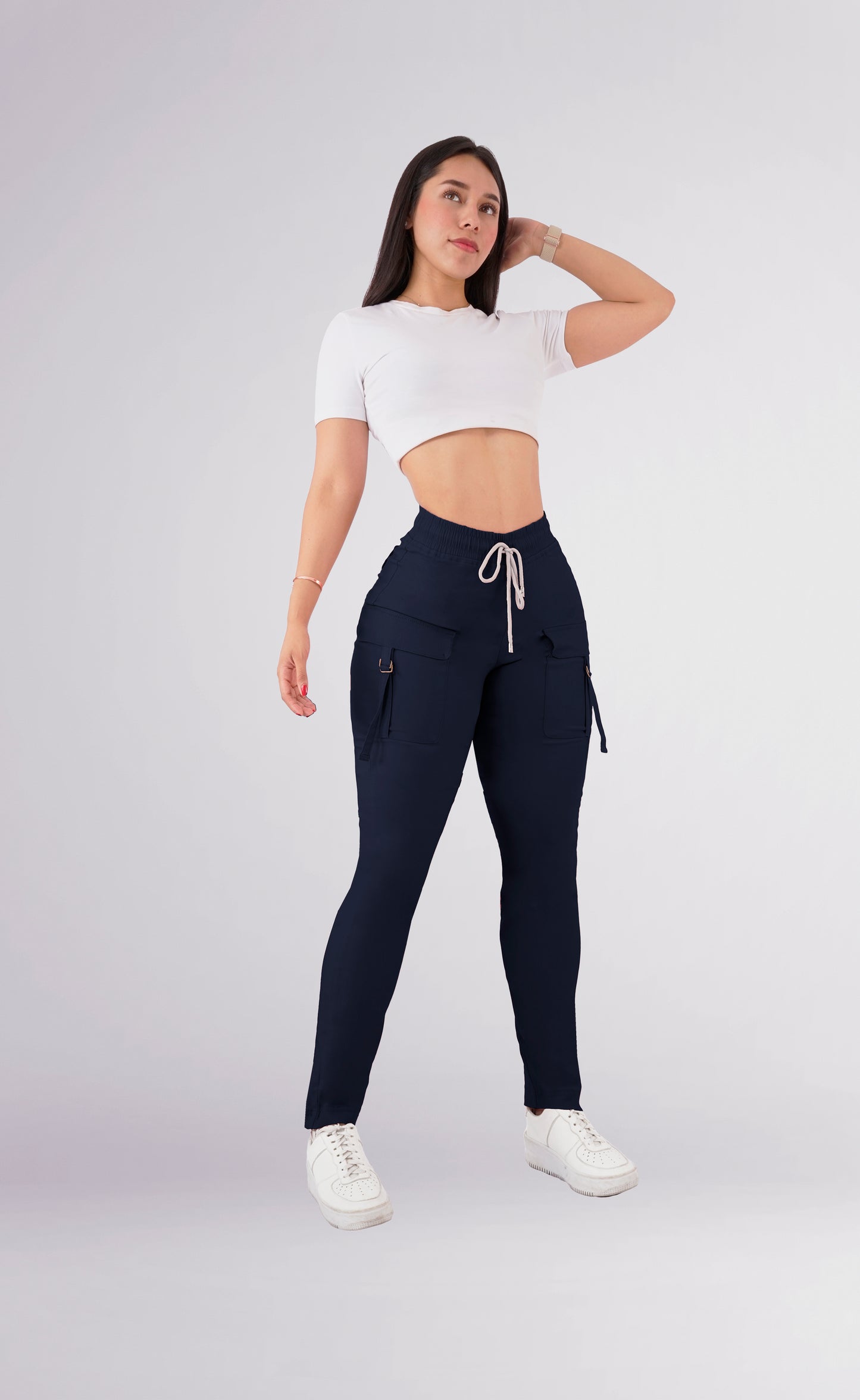 Jogger Dama Moda Casual Tipo Cargo Ajusta Cintura