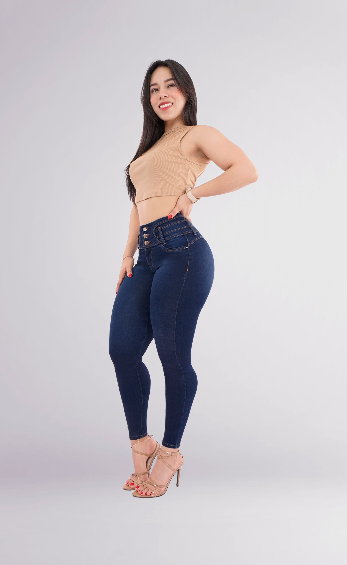 LipoJeans de Talle Alto con Efecto Levanta Cola 3790