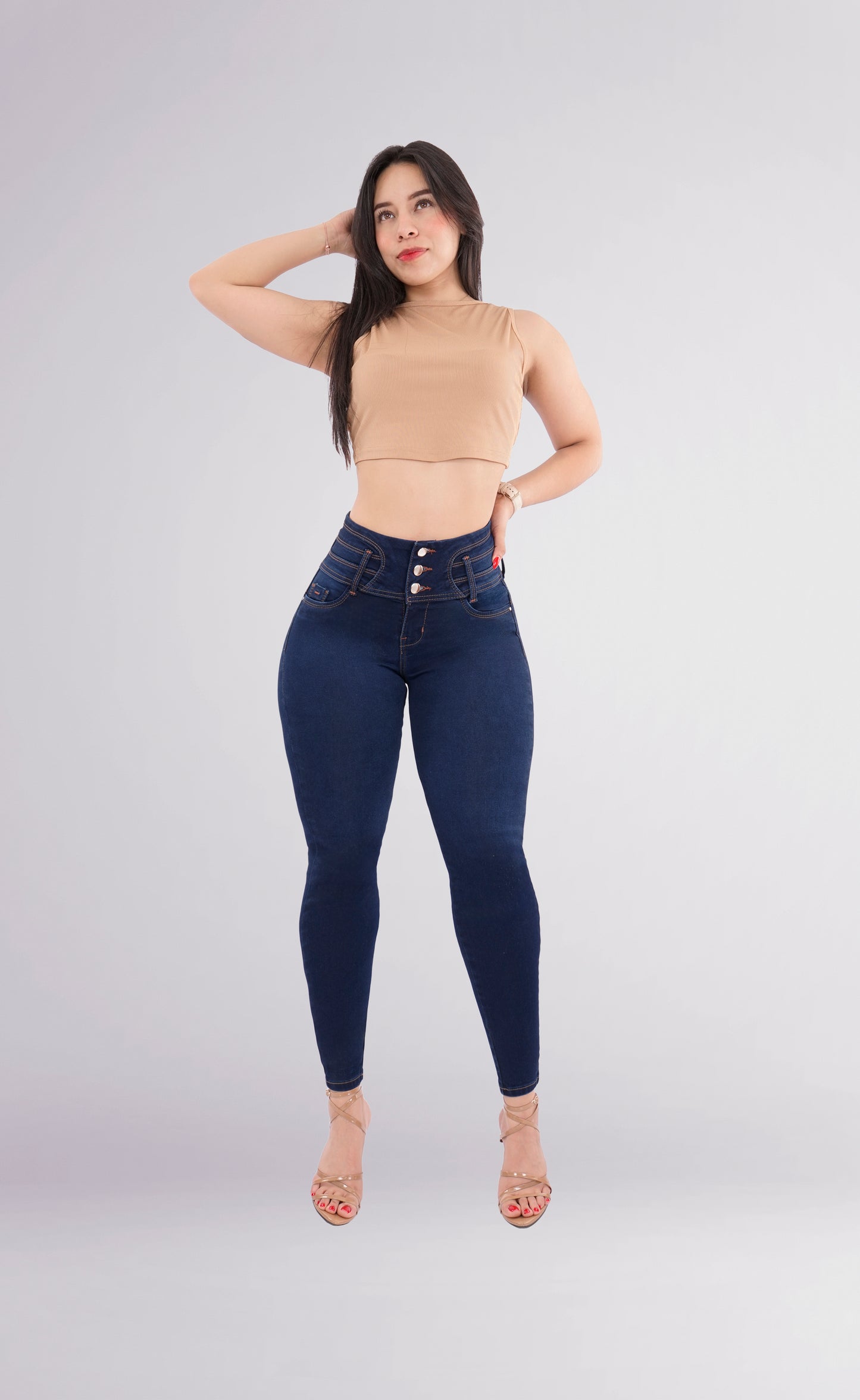 LipoJeans de Talle Alto con Efecto Levanta Cola 3790