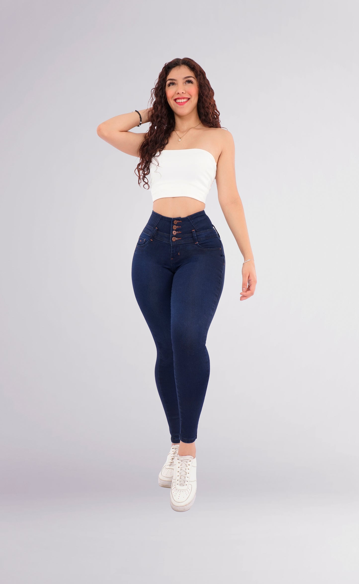 LipoJeans de Talle Alto con Efecto Levanta Cola 3773